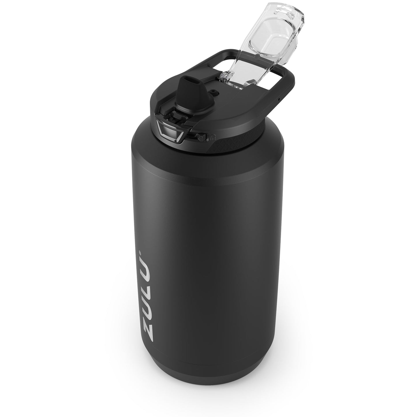 goals-stainless-steel-half-gallon-water-bottle-with-straw-g8 ZuluGoals64ozSSJug_Straw_AngleLidOpen_Keytography_Black.jpg
