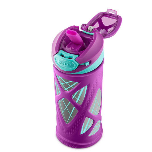 echo-12oz-insulated-stainless-steel-kids-water-bottle-x6 echoopenpurple.png